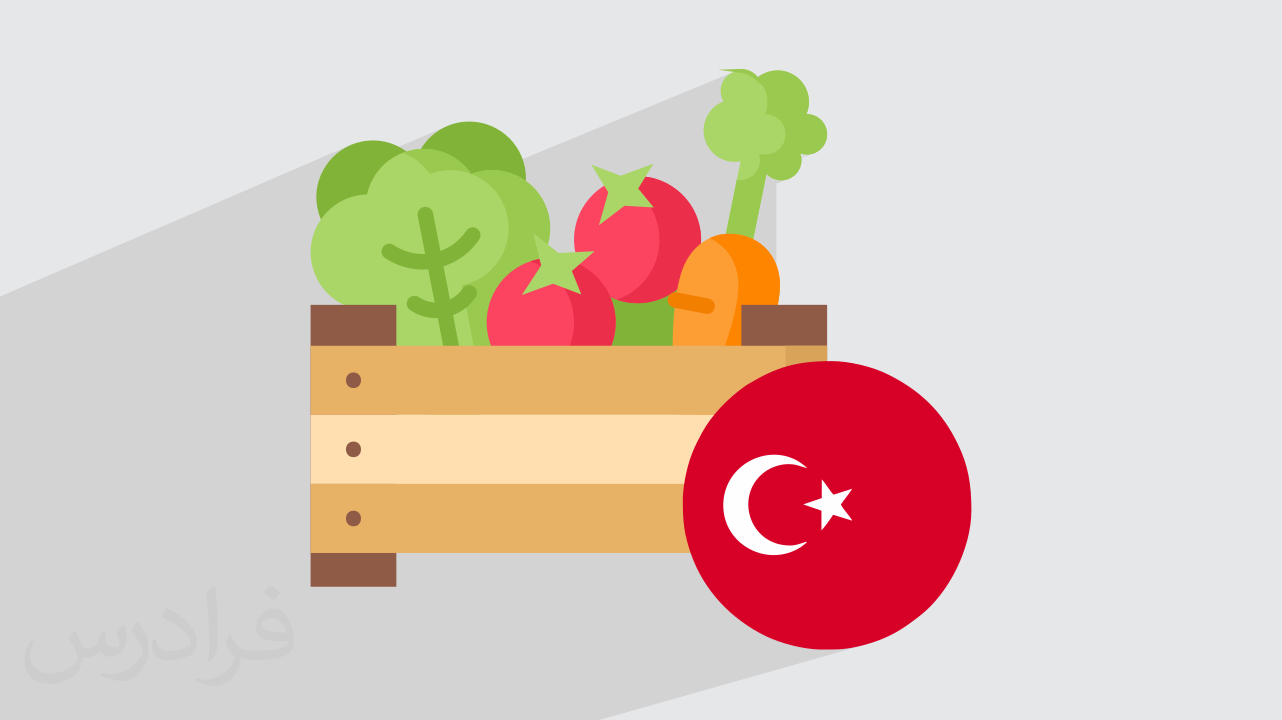 آموزش میوه‌ ها و سبزیجات به زبان ترکی استانبولی + مثال (رایگان)